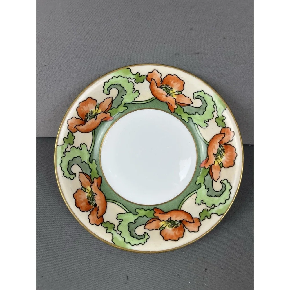 Antique B Moem Limoges France Coronet Bowl Floral c1900